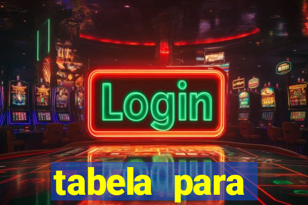 tabela para misturar cores